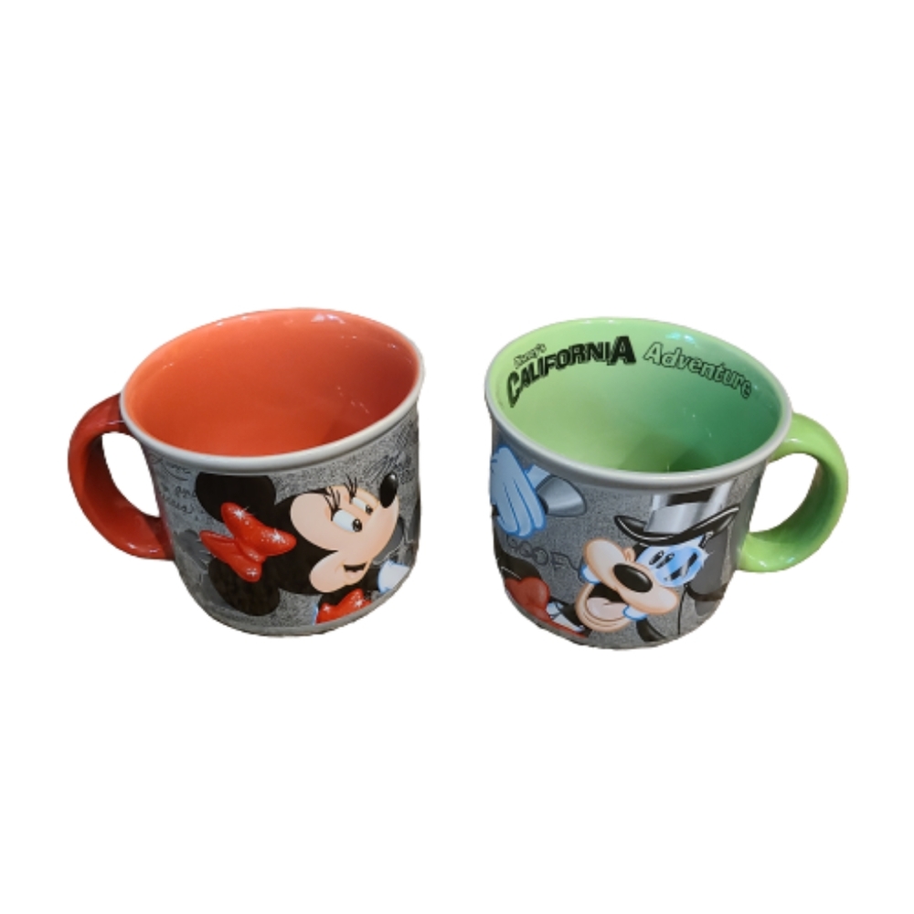 NEW Disney Resort & Disney California Adventure Walk of Fame Mugs/Cups Set of 2